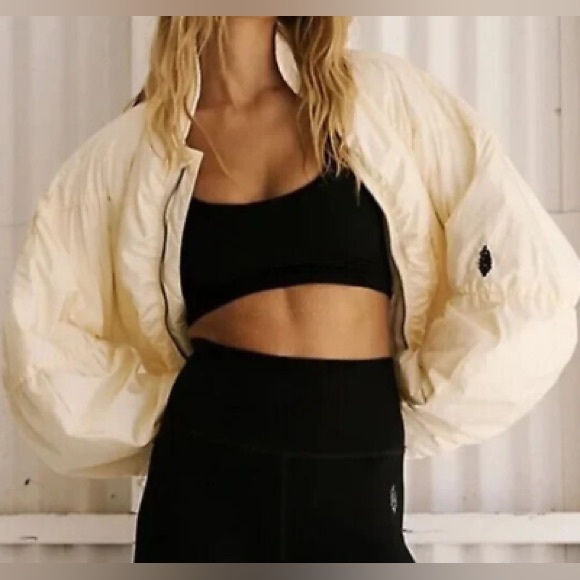 Free People Movement Glitz Blitz Bomber Jacket, Size Medium. - Picture 3 of 5